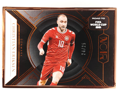 Christian Eriksen /25 Bronze Frame - Panini Noir World Cup 25/26