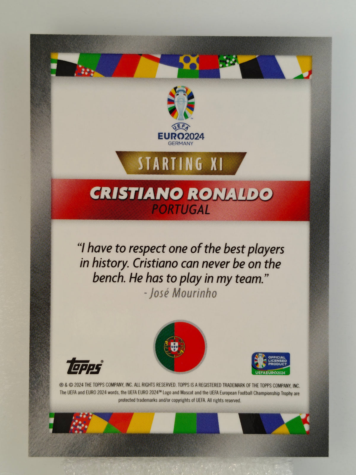 Christiano Ronaldo starting XI - Topps Mourinho Curated