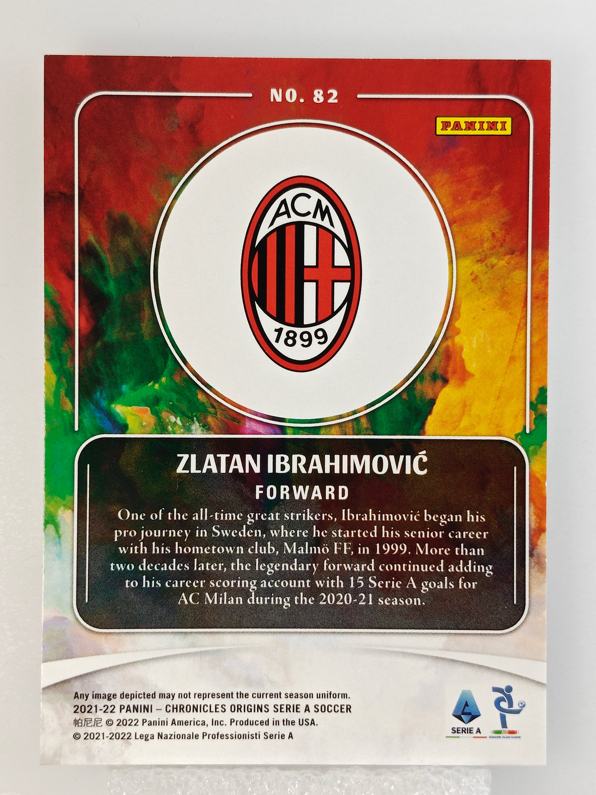 Zlatan Ibrahimovic Origins - Panini Chronicles 21/22