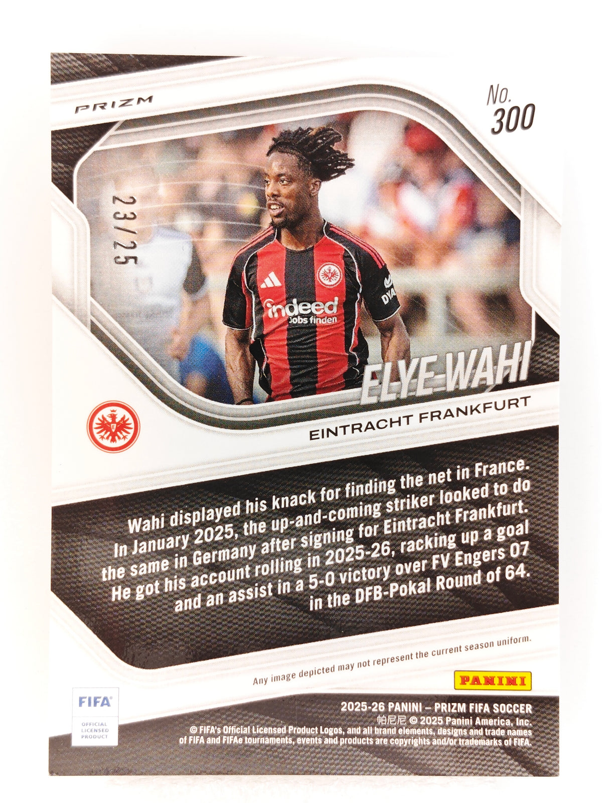 Elye Wahi /25 - Panini Prizm 25/26