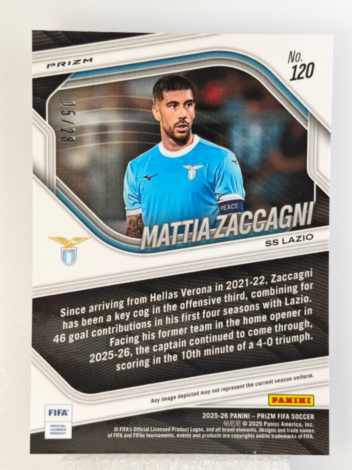 Mattia Zaccagni /28 - Panini Prizm 25/26