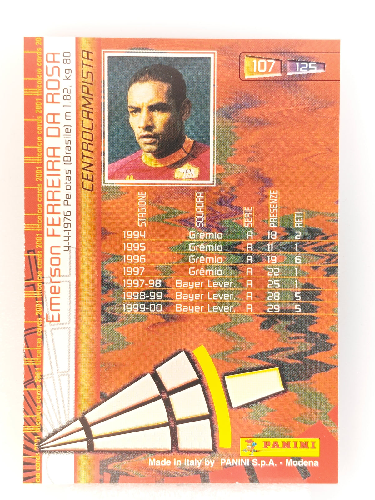 Emerson - Panini Calcio 2001