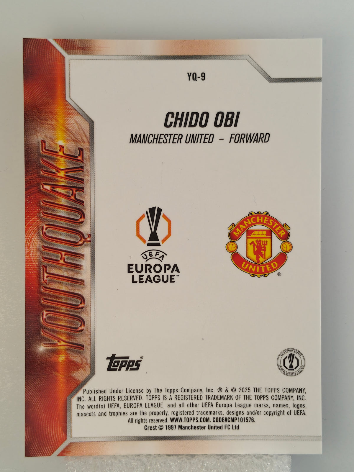 Chido Obi /50 RC Youthquake - Topps Chrome 24/25