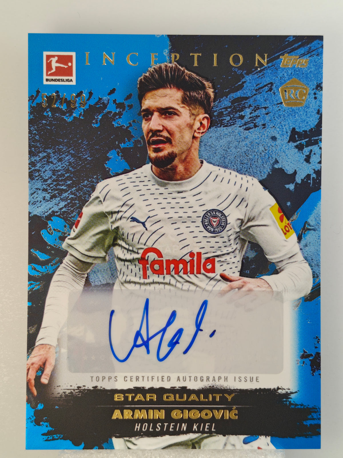Armin Gigovic auto /99 RC - Topps Inceptions 24/25 Bundesliga