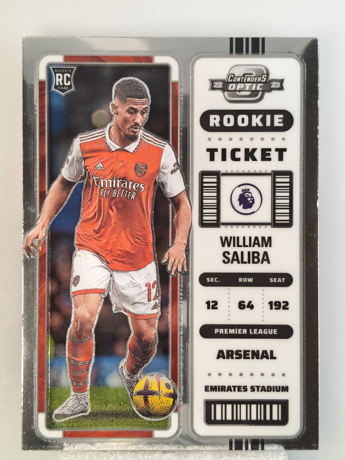 William Saliba RC Rookie ticket - Panini Chronicles 22/23