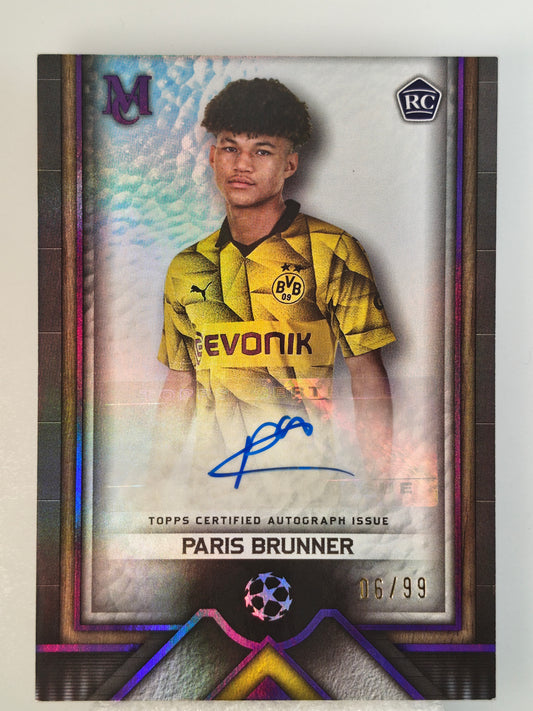 Paris Brunner auto /99 RC (Read) - Topps Museum 23/24