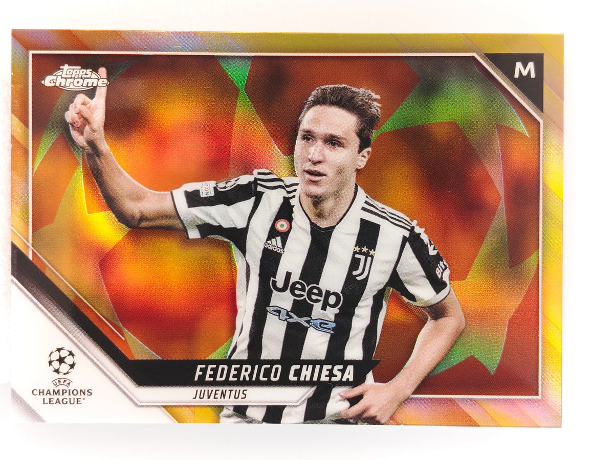 Federico Chiesa Starball Orange/Gold SP - Topps Chrome 21/22