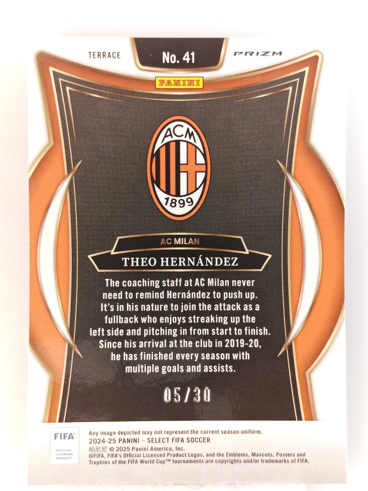 Theo Hernandez /30 - Panini Select Fifa 24/25