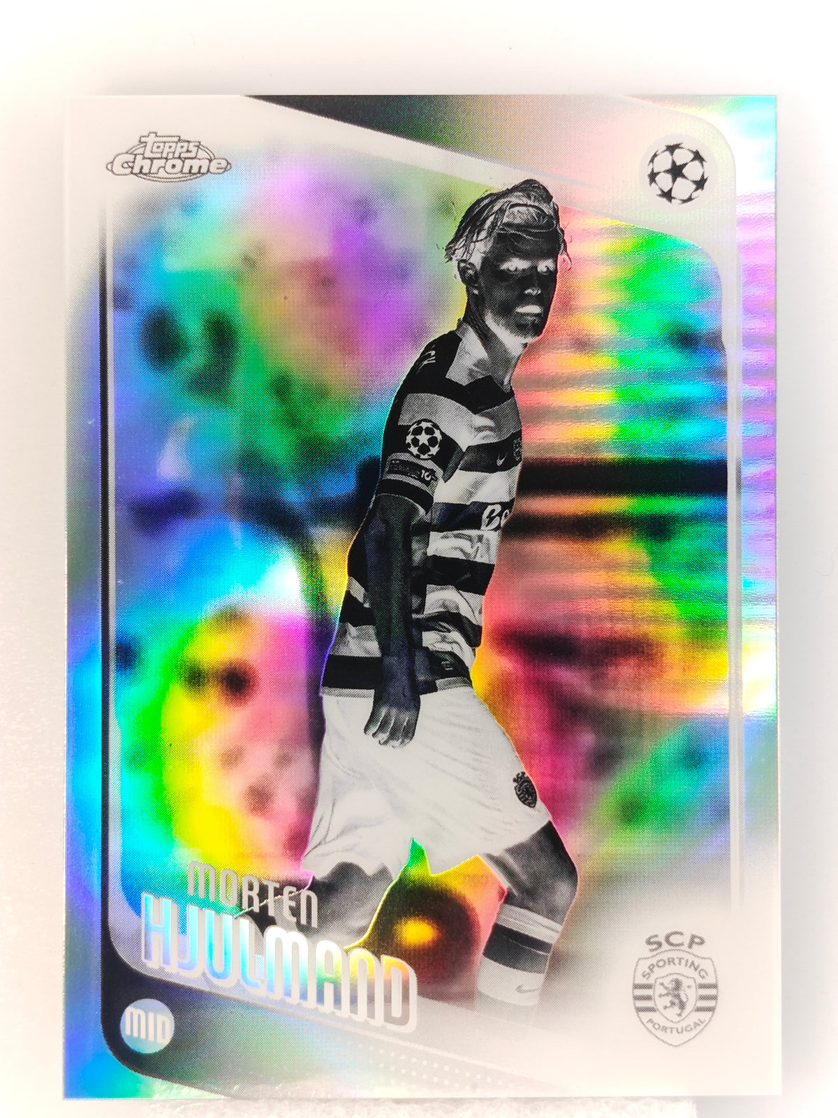 Morten Hjulmand Negative refractor - Topps Chrome 25/26