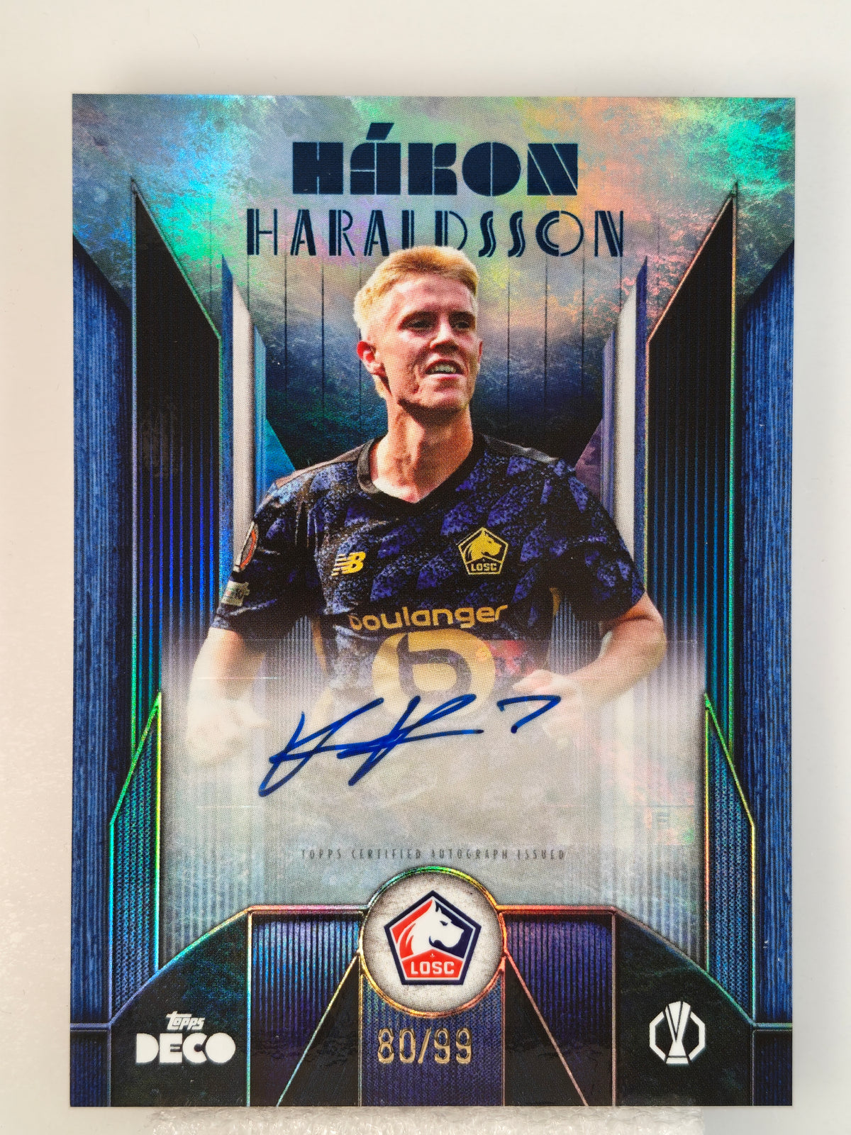 Hakon Haraldsson auto /99 - Topps Deco 25/26