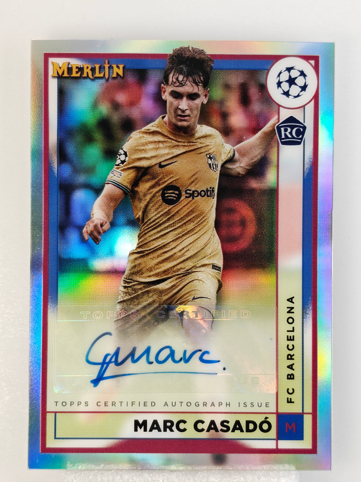 Marc Casado auto RC - Topps Merlin 22/23