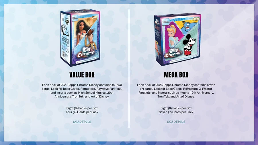 Topps Chrome Disney 2026 - Value Box
